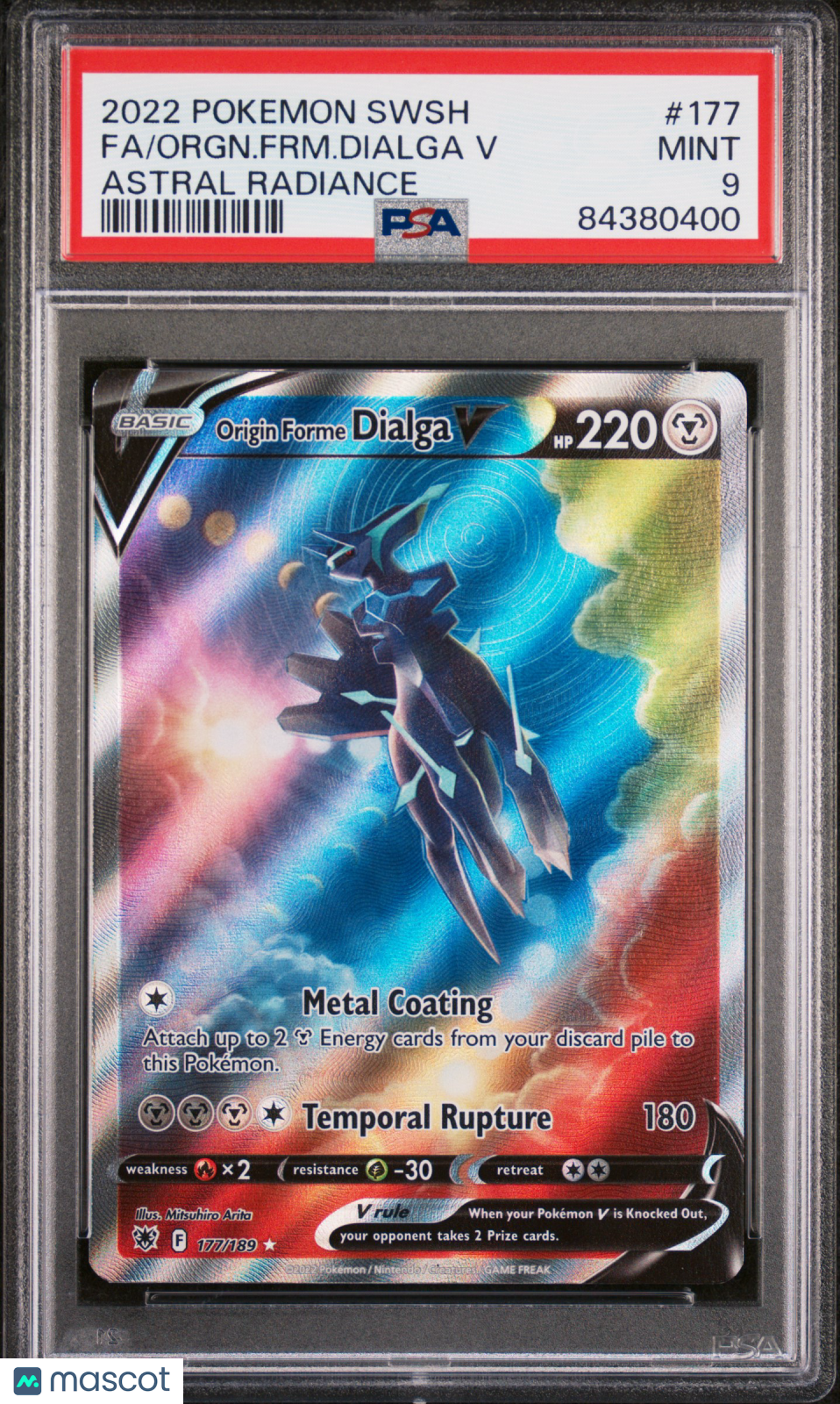 Dialga V Pokemon Sword & Shield Astral Radiance Astral Radiance Fa PSA 9 #177