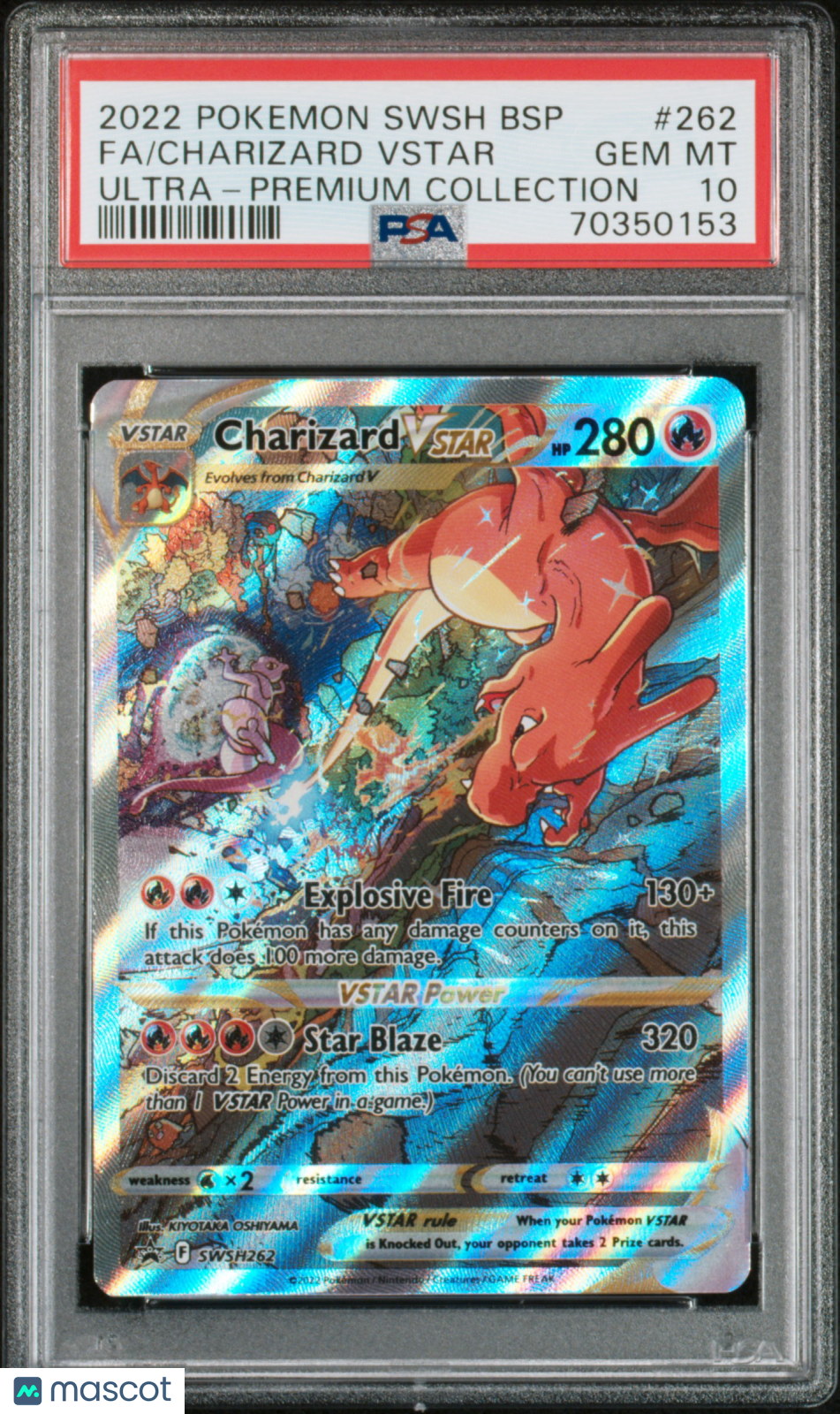 Charizard VSTAR 2022 Pokemon Swsh Black Star Promo UPC PSA 10 #262