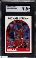 Michael Jordan 1989-90 NBA Hoops Card Chicago Bulls #200 SGC 9.5