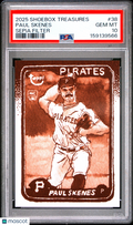 Paul Skenes 2025 Topps Shoebox Treasures Sepia RC Rookie Pirates 19/50 PSA 10