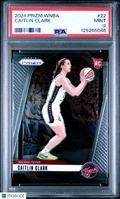 Caitlin Clark 2024 Panini Prizm WNBA Rookie RC Indiana Fever #22 PSA 9