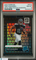 Treylon Burks 2022 Optic Rated Rookie Black Pandora RC Titans 13/25 PSA 8