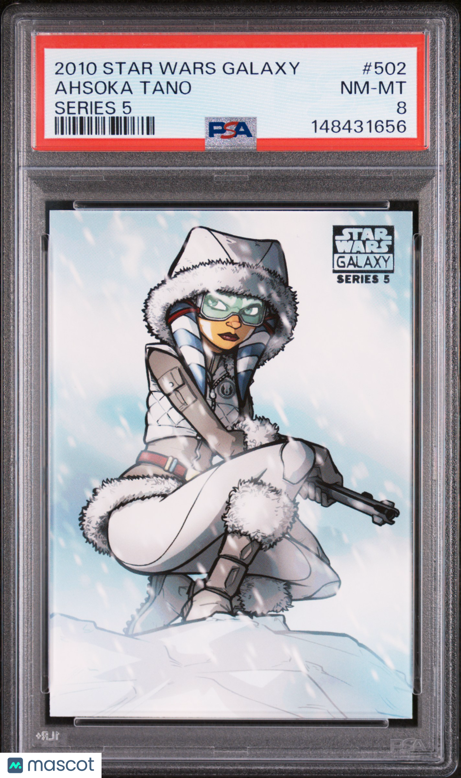 Ahsoka Tano 2010 Star Wars Galaxy Series 5 #502 PSA 8