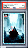 Vader 2023 Topps Star Wars Galaxy Vengeful Pursuit Wave Refractor 69/99 PSA 9