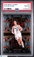 Caitlin Clark 2024 Select WNBA Rookie RC Indiana Fever #72 PSA 10