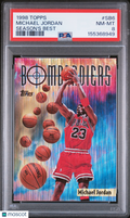 Michael Jordan 1998 Topps Season's Best Bombardiers Chicago Bulls #SB6 PSA 8