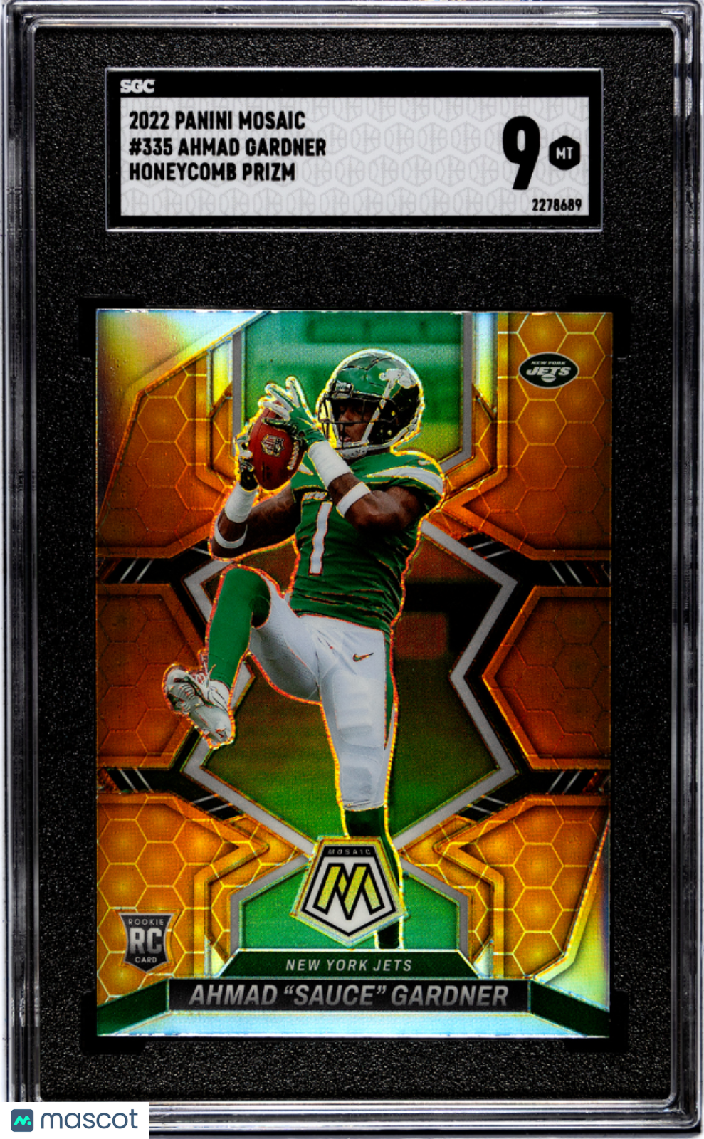 Ahmad Gardner 2022 Mosaic Honeycomb SSP Rookie RC New York Jets SGC 9