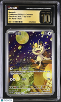 Meowth 2025 Pokemon Gem Pack Vol.3  Chinese Art Rare CGC 10 #02 07/07