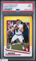 Baker Mayfield 2018 Score First Down Orange Rookie Oklahoma Sooners 3/10 PSA 9