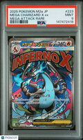Mega Charizard X EX 2025 Pokemon Japanese Mega Dream EX Attack Rare PSA 9 #223