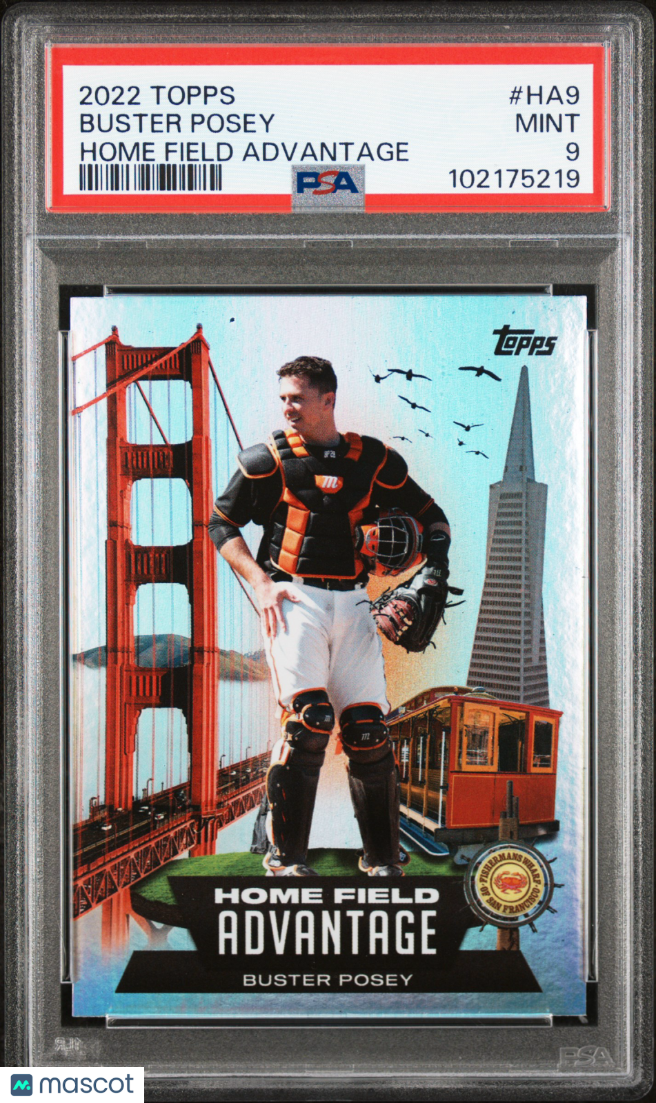Buster Posey 2022 Topps Home Field Advantage SSP San Francisco Giants PSA 9