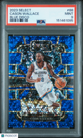 Cason Wallace 2023-24 Select Blue Disco Rookie RC OKC Thunder 20/25 PSA 9