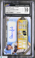 Aaron Judge 2021 Topps Triple Threads Auto Autograph Patch 3/3 Yankees CGC 10