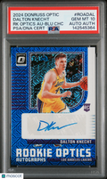 Dalton Knecht 2024-25 Optic Auto Autograph RC Los Angeles Lakers PSA 10 4/24