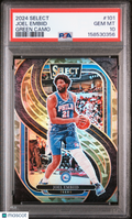 Joel Embiid 2024-25 Select Green Camo Philadelphia 76ers 52/125 PSA 10
