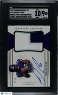 Dalvin Cook 2017 National Treasures Auto Autograph Patch RC Vikings 23/33 SGC 9
