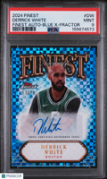 Derrick White 2024 Topps Finest Auto Autograph Blue Celtics 53/99 PSA 9