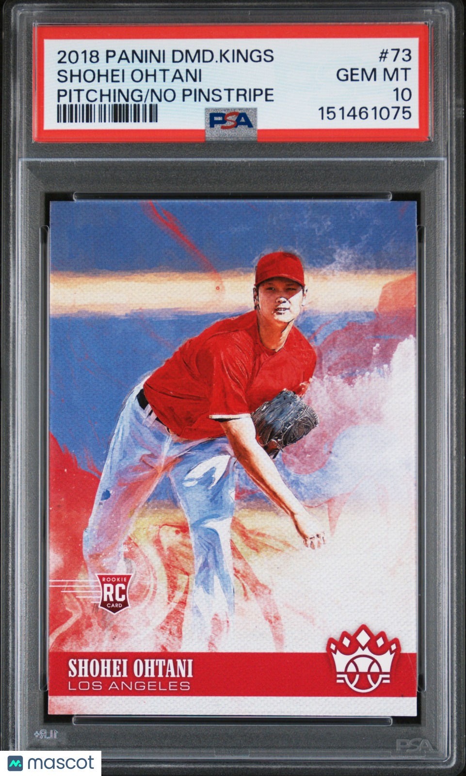 Shohei Ohtani 2018 Diamond Kings Pitching Rookie RC LA Angels #73 PSA 10
