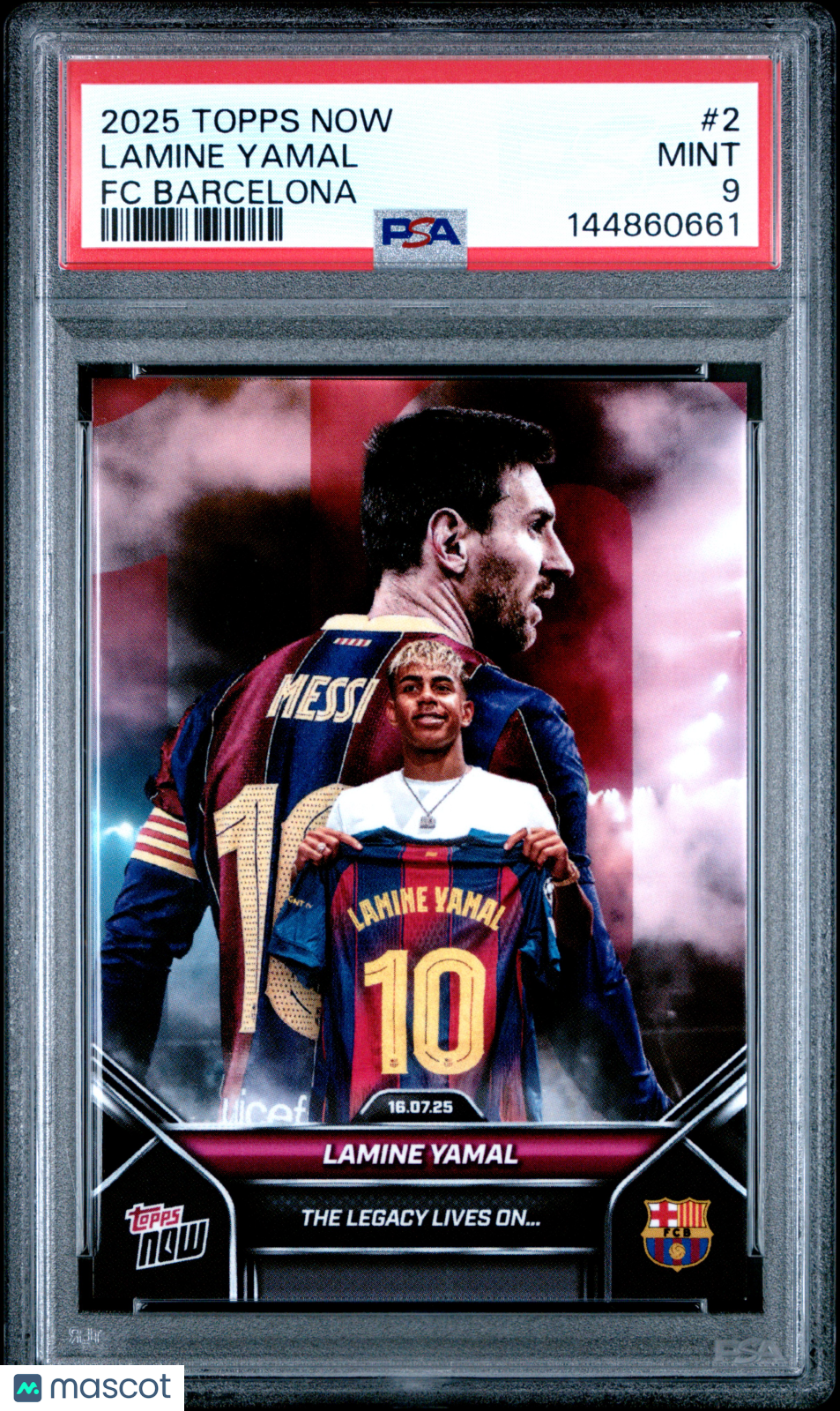 Lamine Yamal 2025-2026 Topps Now FC Barcelona #2 PSA 9