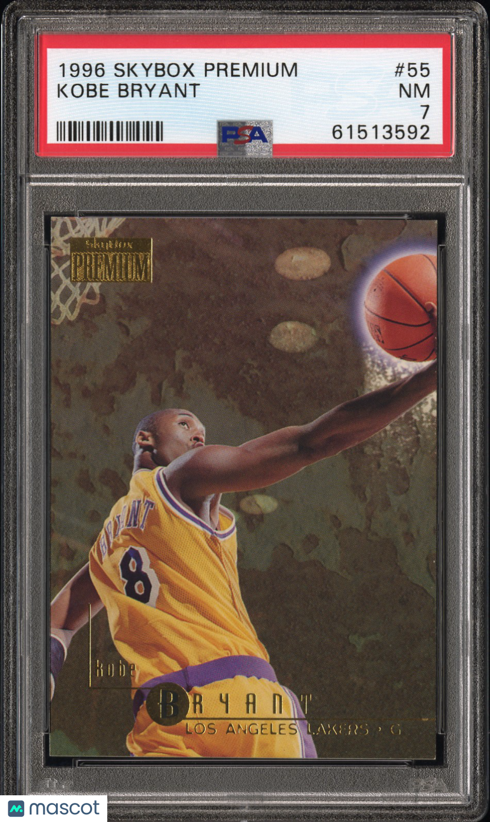 Kobe Bryant 1996-97 Skybox Premium Rookie RC Los Angeles Lakers #55 PSA 7
