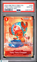 Tony Chopper 2024 One Piece Premium Booster One Piece Alternate Art PSA 10 #006