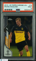 Erling Haaland 2019 Topps Chrome Rookie RC Dortmund #74 PSA 9