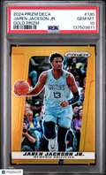 Jaren Jackson Jr. 2024-25 Prizm Deca GOLD Prizm Grizzlies 3/10 PSA 10